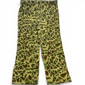 Vintage Camouflage Military Army Jungle Pants Lightweight Cotton Mens XL 38 x 27